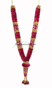 Garland Made Of Red Rose Petals And Sugandharaj