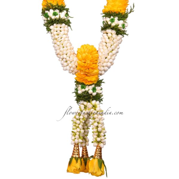 Jasmine Non Fragrance & Yellow Rose Garland Specification