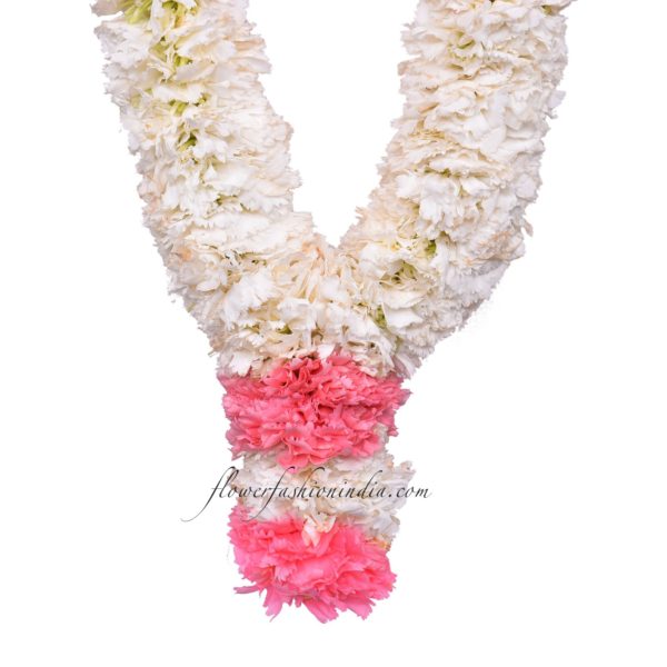 White & Pink Carnation Garland Specification