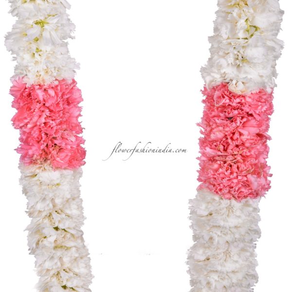 White & Pink Carnation Garland Specification