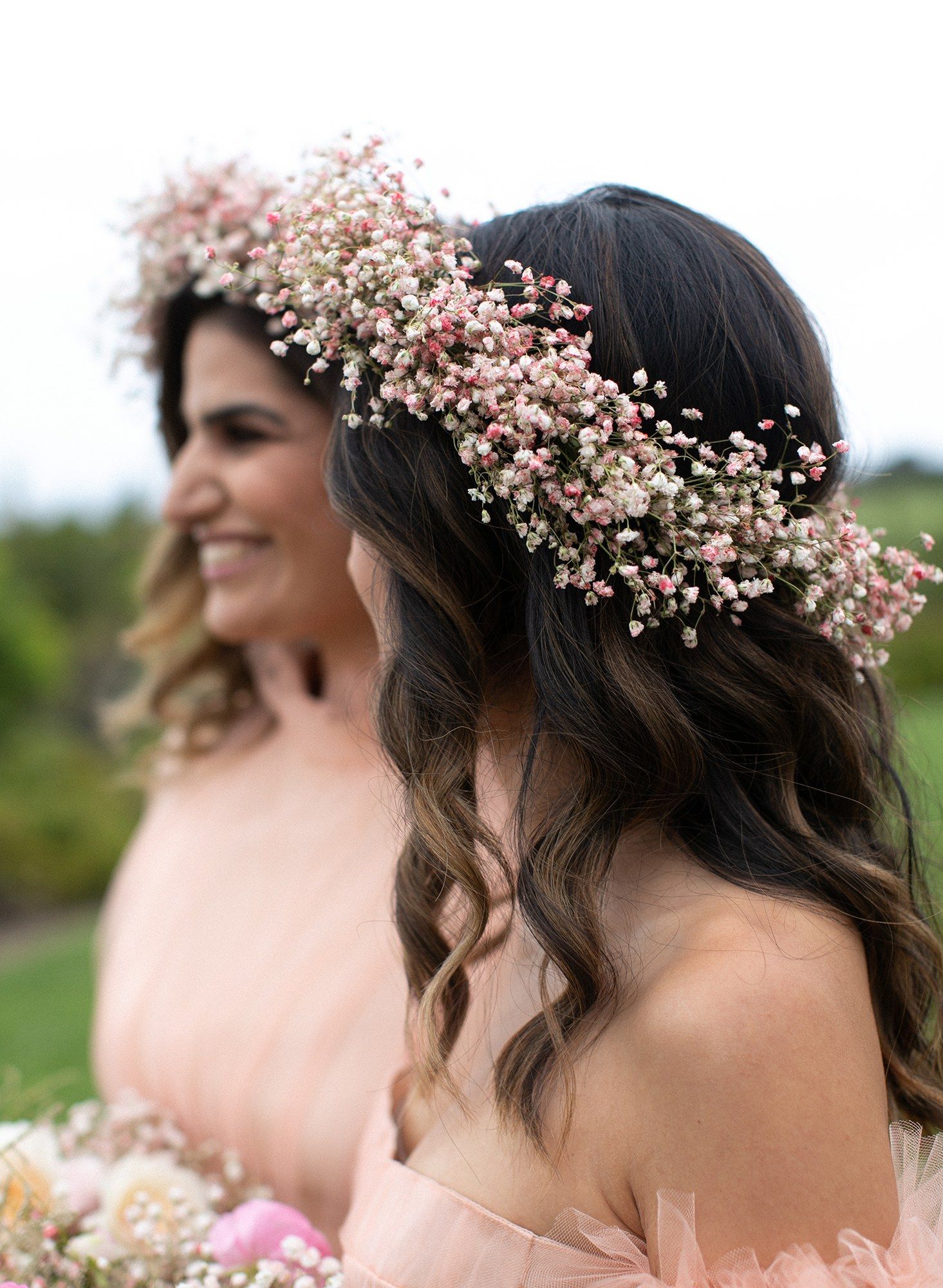 baby's breath tiara