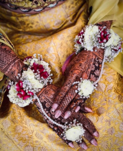 floral hand jewelry